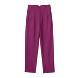 Bargain Harolds high-waist pencil pants women in vibrant purple with a tailored fit