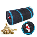 Interactive cat tunnel with dangling toy for engaging playtime and exercise for your cat