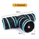 Bargain Harolds interactive cat tunnel in T-Channel design, perfect for playful cats to explore