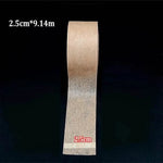 2.5cm wide biodegradable tape roll measuring 9.14m, perfect for eco-friendly packaging