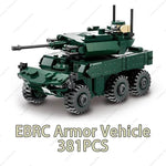 EBRC Armor Vehicle Building Set with 381PCS Modern Armored Vehicle Blocks for Kids