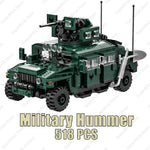 Modern armored vehicle blocks set featuring a Military Hummer with 518 pieces for creative building fun