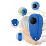 Blue pet obedience clicker with ergonomic design for effective pet training and communication