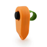 Bright Orange Pet Obedience Clicker with a Green Strap for Dog Training and Communication
