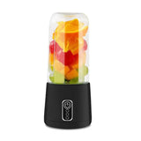 Dropshipman Portable Blender with Clear Jar and Fresh Fruits Inside for Smoothies and Juices