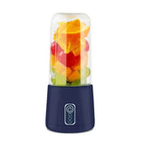 Dropshipman Portable Blender with Fresh Fruits for Healthy Smoothies and Juices in Navy Blue