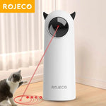 Smart pet laser gadget projecting a red laser for interactive play with cats and dogs