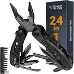 Sanke Rescue 24-in-1 Camping Multitool for Survival with Pliers and multiple screwdriver attachments