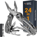 Sanke Rescue 24-in-1 camping multitool for survival with pliers and accessory bits