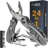 Sanke Rescue 24-in-1 camping multitool for survival with pliers and accessory bits