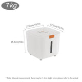 Sealed moisture-proof pet container with a 7 kg capacity for storing pet food securely