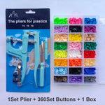 Snap pliers kit for cloth with pliers and colorful button sets for DIY crafts