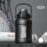 Durable Stainless Steel Sports Water Bottle with 1000ML capacity for athletes and outdoor activities
