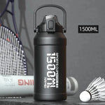 Stainless Steel Sports Water Bottle with 1500ML Capacity and Durable Design for Fitness Enthusiasts