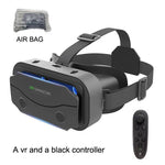 VR Shinecon Virtual Reality Headset with Adjustable Straps and Bluetooth Controller for immersive experiences