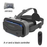 VR Shinecon Virtual Reality Headset with Adjustable Straps and Bluetooth Controller for immersive experiences