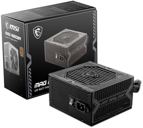 MSI MAG A650BN, Non-Modular Compact 650W Power Supply