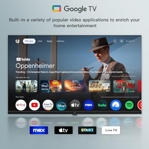 FPD 40-inch Smart TV, 1080p Full HD Google TV with Google Play Built-in Google Cast - Image 3