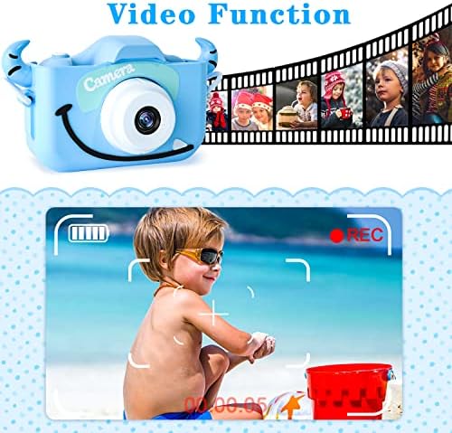CIMELR Kids Digital Camera for 3-12 Year Old 1080P Video Selfie Camera Toy with 32GB Card - Image 5