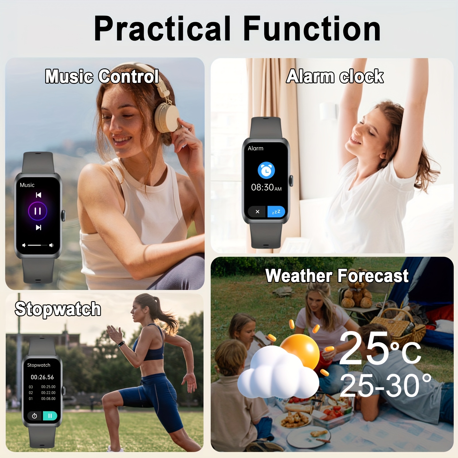 1.47-Inch HD Touchscreen Smartwatch, Unisex Fitness Tracker with SMS Alerts - Image 10