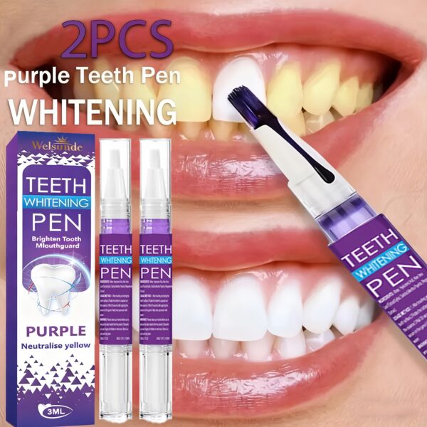 1/2pcs WELSUNDE Teeth Pen Professional Gel Whitener with Applicator Tip - 2pcs (3ML/0.1FL.OZ)