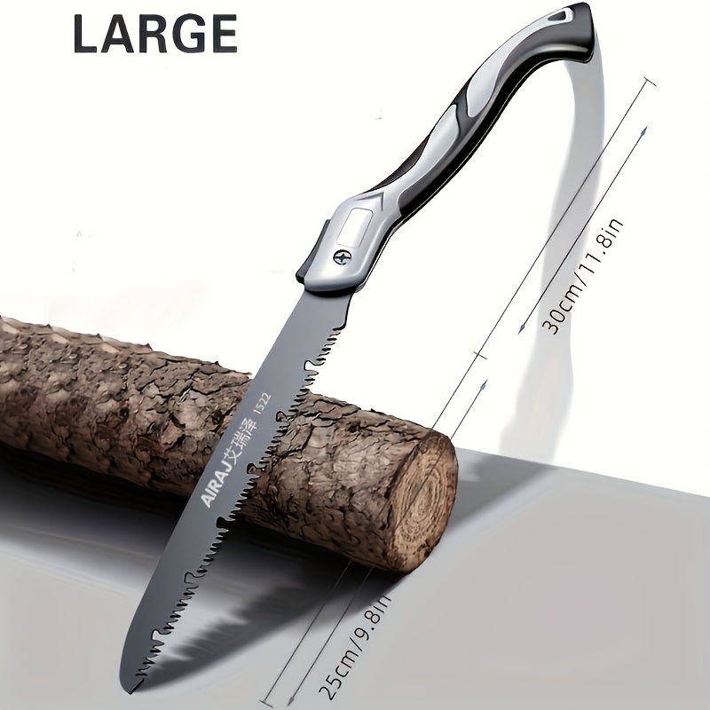 AIRAJ 1pc Industrial Grade Folding Saw Heavy-Duty Manual Cutting Tool with Anti-Slip Durable Handle - Image 7