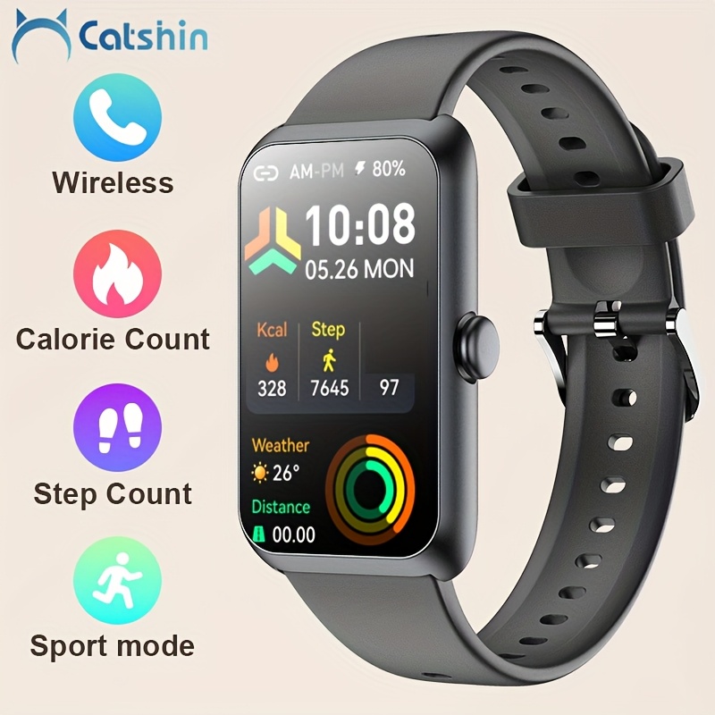 1.47-Inch HD Touchscreen Smartwatch, Unisex Fitness Tracker with SMS Alerts - Image 6