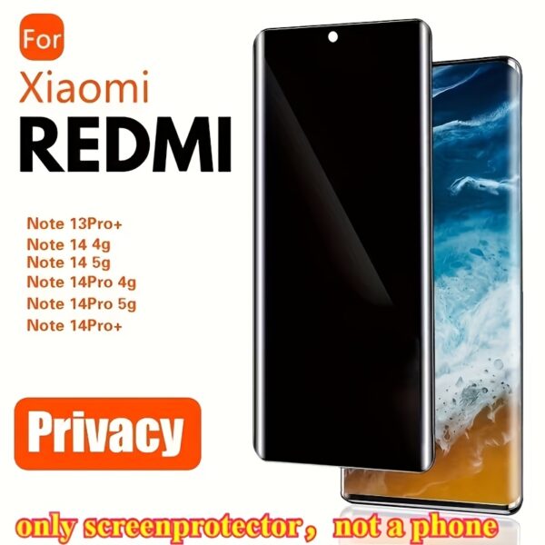 Xiaomi Redmi Note 14 Pro/5G/Note 14 Pro+/Note 14/4G/5G/Note 13 Pro+ Privacy Screen Protector