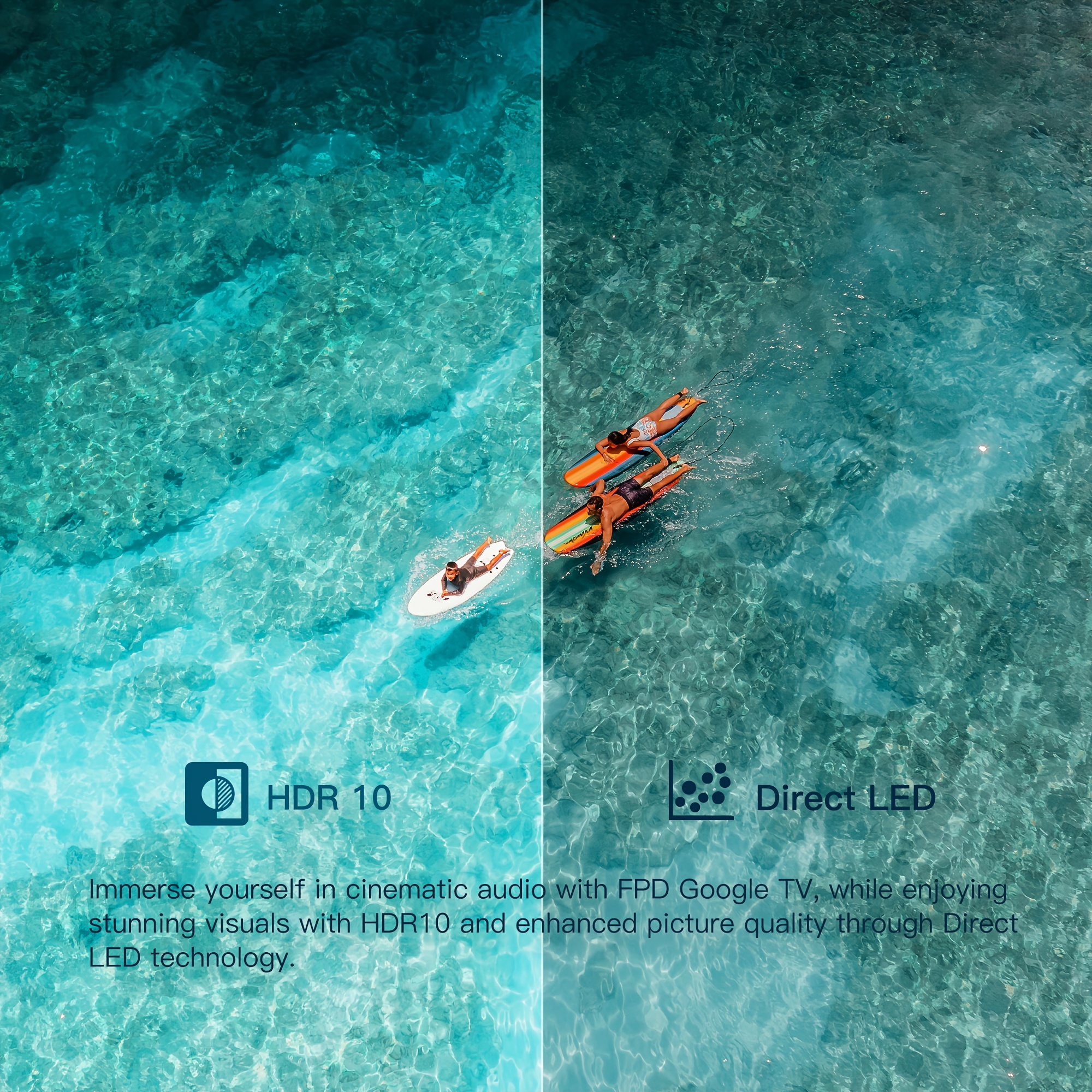 FPD 32 Inch Smart TV Google TV HD 720p With Google Play and Google Cast - Image 10