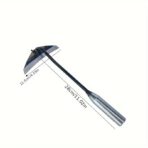 Lightweight Steel Hardened Hollow Weeding Tool Ergonomic Handle for Efficient Vegetable Garden and Agricultural Use - 11.02inch Half Moon