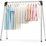 TOOLF Foldable Clothes Drying Rack, Stainless Steel Laundry Airer for Indoor Outdoor, Portable Collapsible Clothes Hanger - 55.7 Inches