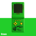 A Portable Gaming Device with a Retro Design, Made of Sturdy Plastic - Green