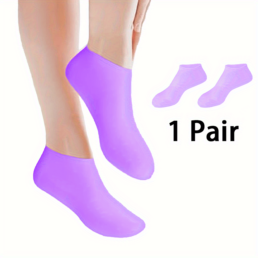 1 Pair Silicone Gel Foot Care Socks, Women's Moisturizing Anti-Crack Foot Socks, Suitable for Dry and Cracked Heels - Image 3