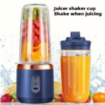 USB Rechargeable Juicer with 2 Cups, Blender, Fresh Juice Cup with Sports Lid