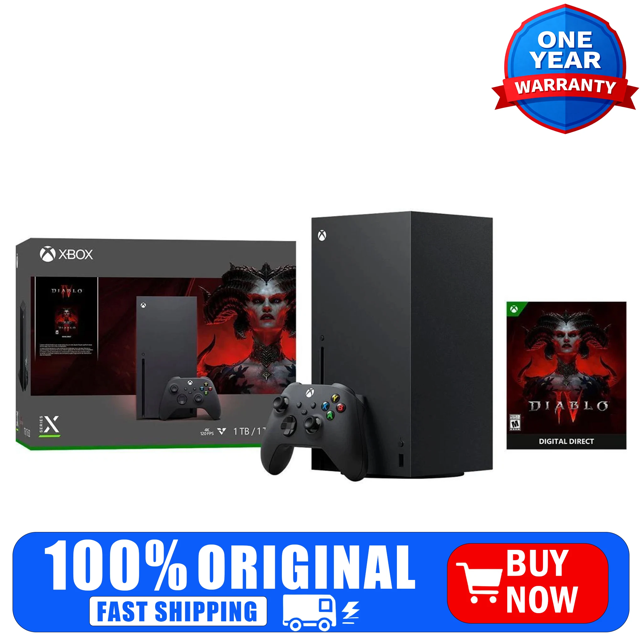 Adbd6a0bba243406a96ae39abae4496d0E.webp Microsoft Xbox Series X 1TB Console Diablo IV Bundle Black — Microsoft