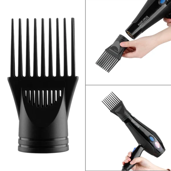 5cm Hair Nozzle Dryer Air Blow Collecting Wind Nozzle Comb Hair Diffuser Dryer Comb Heat Insulating Material for Salon Home Use — Generic