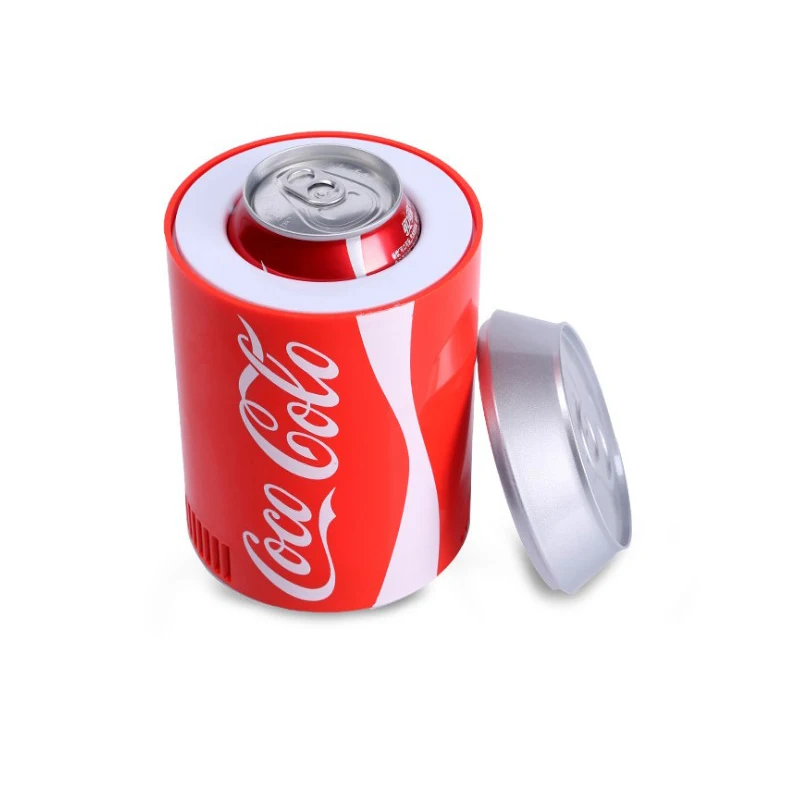 Portable Mini Fridge Hot And Cold cooler Gadget Beverage tanks Cooler Warmer Refrigerator small Movable fridge Cooler Fridge — Portable