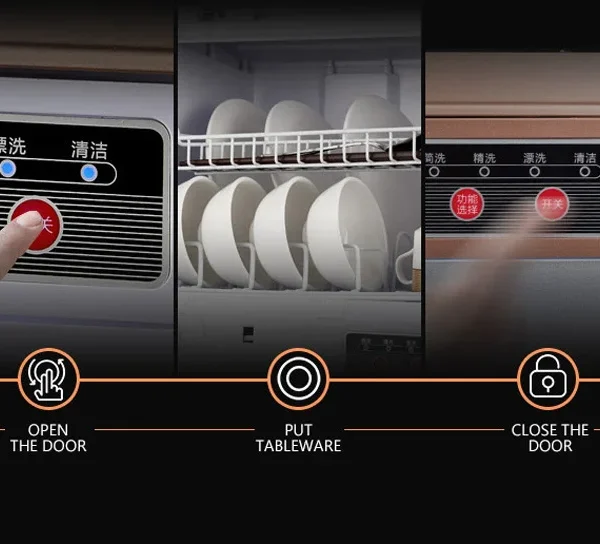 2025 Version Mini Dishwasher Household Portable Sterilization Machine Drying Dishwasher Machine — MAC