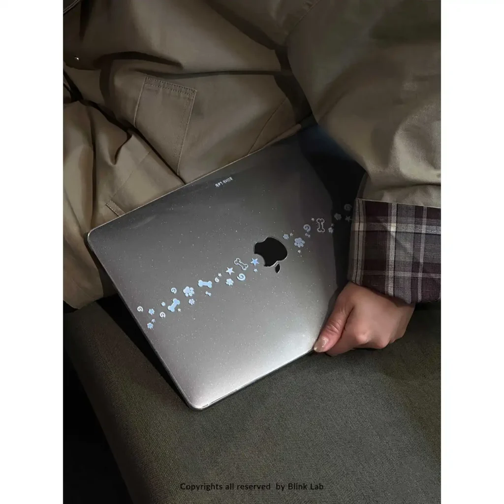 Simple Blue Dog Paw Case For Macbook Neo 13 2026 Air 15 M4 M3 Hard For Mac Book Pro 14 M1 M2 M5 14 16 Sleeve Accessories — MAC