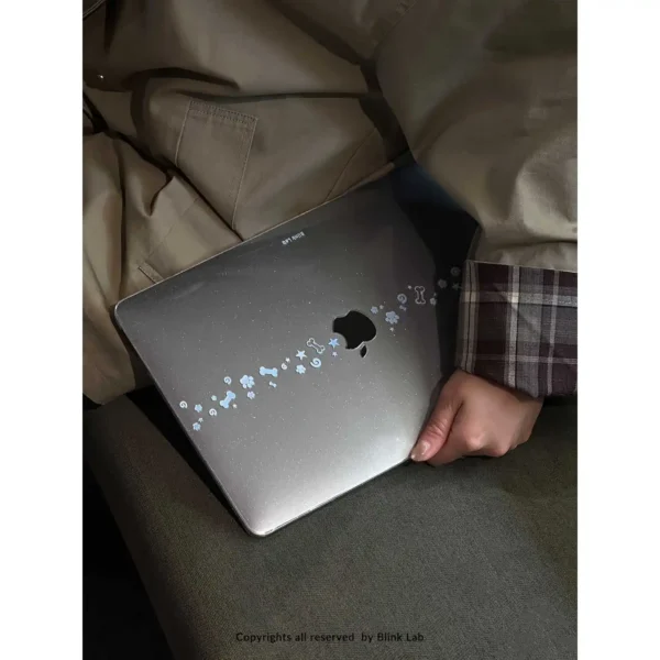 Simple Blue Dog Paw Case For Macbook Neo 13 2026 Air 15 M4 M3 Hard For Mac Book Pro 14 M1 M2 M5 14 16 Sleeve Accessories — MAC