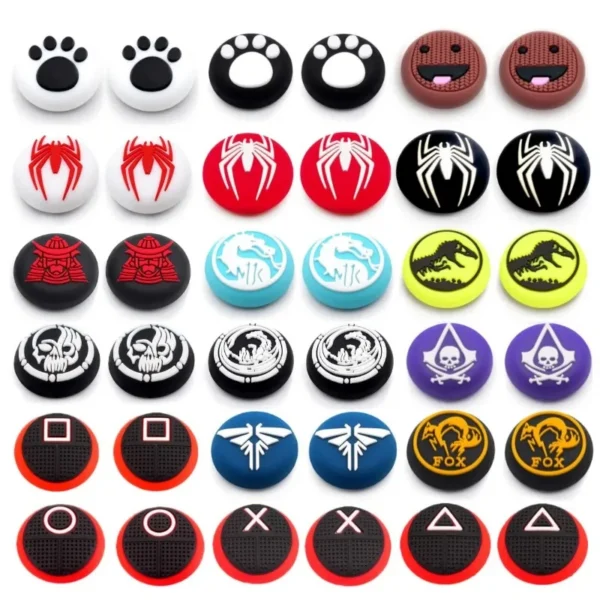 Silicone Thumb Grip Cap Cover For PS4 PS5 Playstation 5 Xbox Series XS Game Joystick Controller Accessories Thumbstick Grip Caps — Silicone
