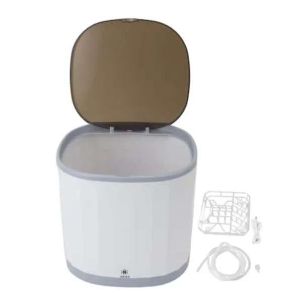Mini Dishwasher Compact Countertop Dishwasher with 4L Built in Water 360 Spray 2000mAh Battery USB Rechargeable Portable Dishwa — Mini