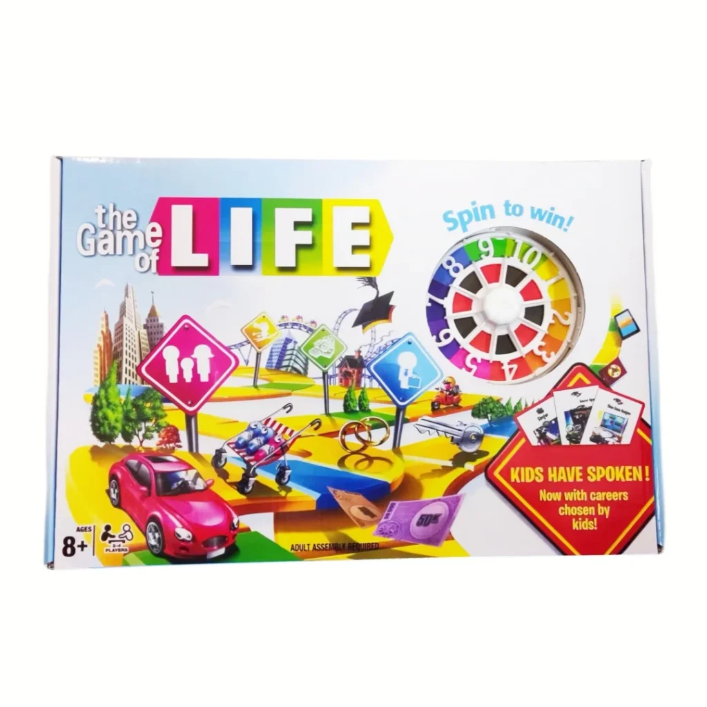 Life Simulation Board Game - Spin Wheel Party Game (2-4 Players) Board Game, Card Game, Ideal for Family Gatherings, Gift — Ring