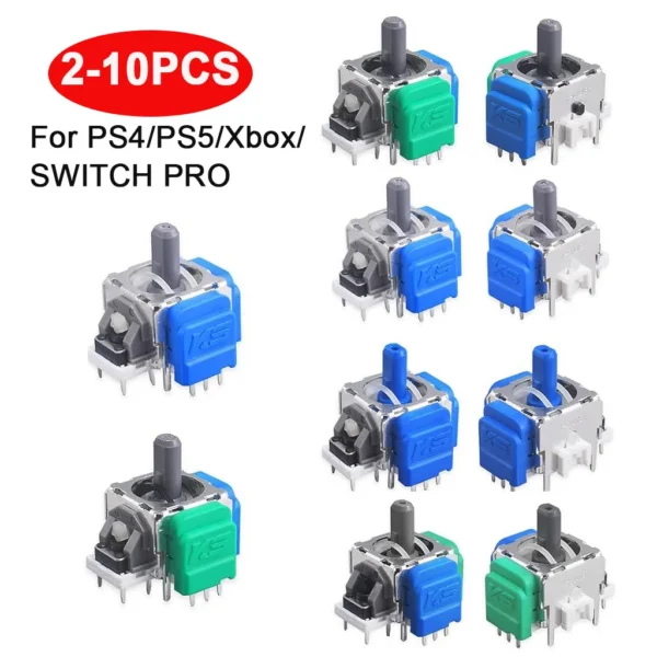 2/10Pcs 3D Analog Stick Replacement TMR Effect Joystick for DualSense PS5 PS4 Xbox Series X/S Switch pro Controller Upgrade — Generic