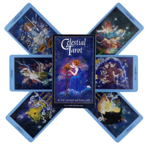 English Version Celestial Tarot Divination Cards Board Game Deck Fortune Telling Family Party Guide Versions Edition — English