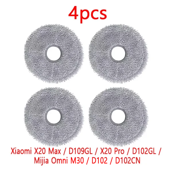 For Xiaomi X20 Max / D109GL / X20 Pro / D102GL / Mijia Omni M30 / D102 Robot Vacuum Cleaner Spare Parts Mop Cloth Pad — Xiaomi