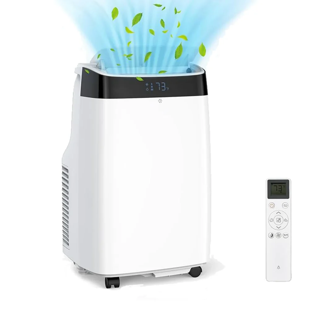 10000 BTU Portable Air Conditioner, Cools up to 450 Sq. Ft,With Dehumidifier, Fan, Auto, Sleep Modes & Window Kit, 24H Timer — Generic