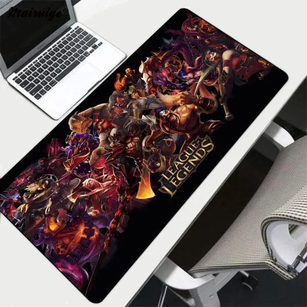 RGB Mouse Pad Gamer Lol Mouse Mats Computer Accessories Playmat Table Cushion Gaming Mousepad Table Mat Office Carpet Desk Mat — RGB