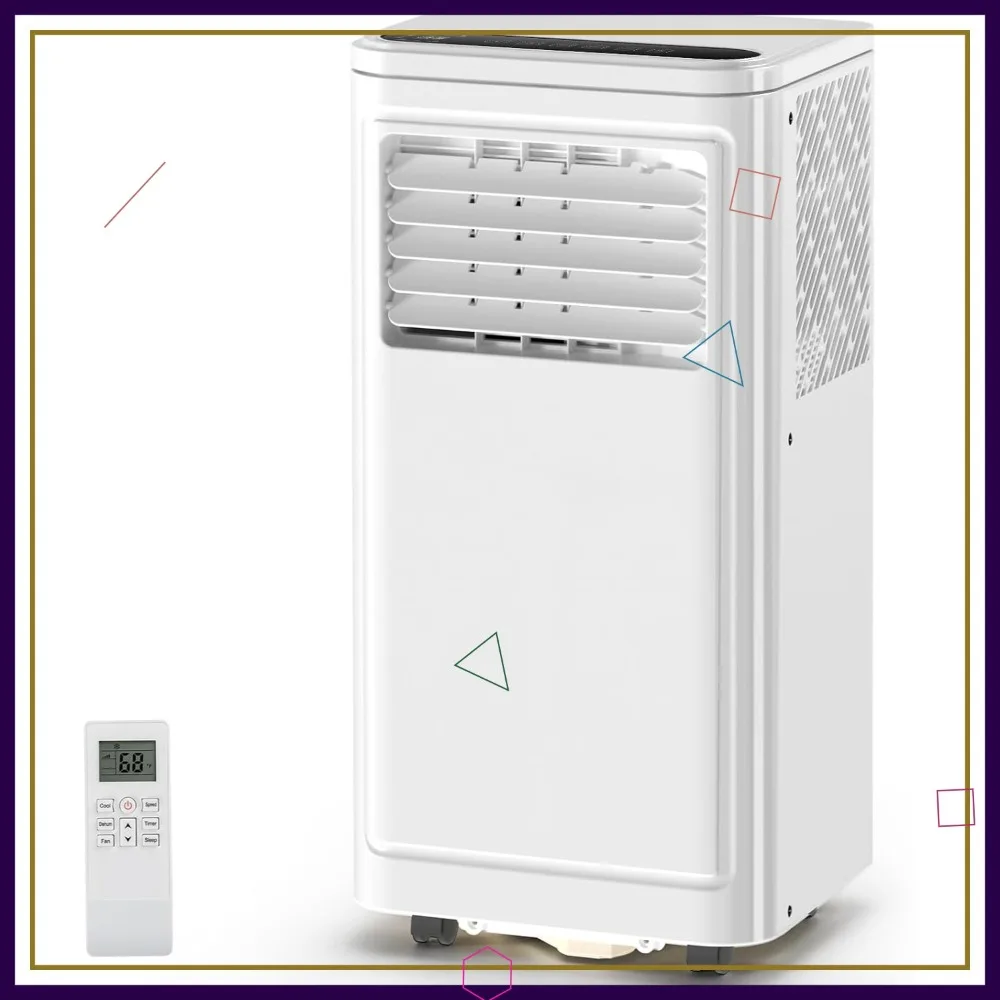 Portable Air Conditioner 8000 BTU, Cooling Fan Dehumidifier with Window Kit, Remote Control, 24H Timer for Room — Portable