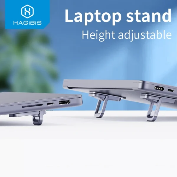Hagibis Foldable Laptop Stand for Desk Keyboard Stand Riser Portable Notebook Cooling Pad For Macbook Pro Air Universal Holder — MAC